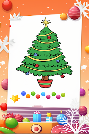 Coloring Christmas Tree Screenshot 1