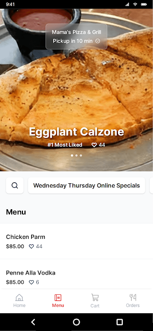 Mama's Pizza & Grill Screenshot 1