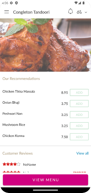 Congleton Tandoori Screenshot 2