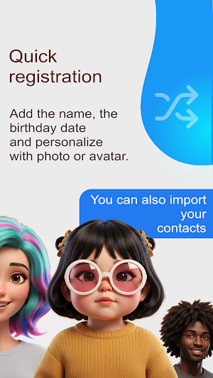 Birthday Reminder Calendar Screenshot 1