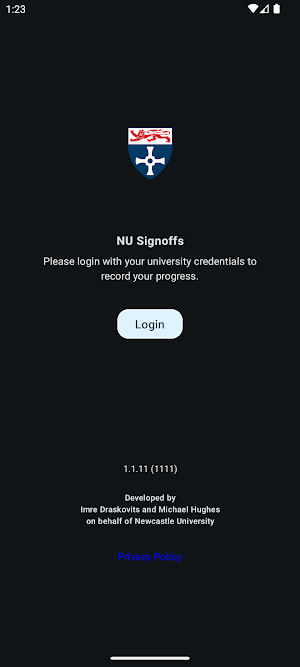 NU Signoffs Screenshot 3