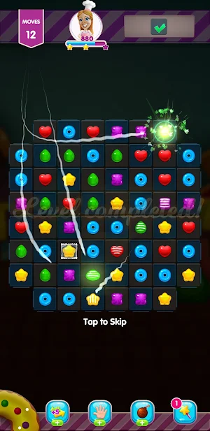 Candy Sweet Legend - Match 3 Puzzle Dark Screenshot 0