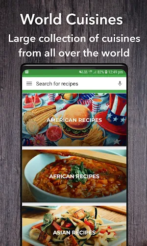 All free Recipes : World Cuisines Screenshot 1