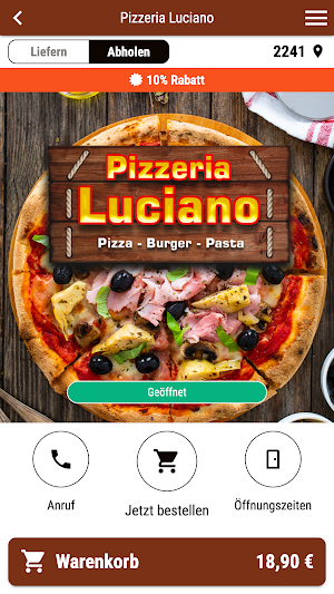 Pizzeria Luciano Screenshot 0
