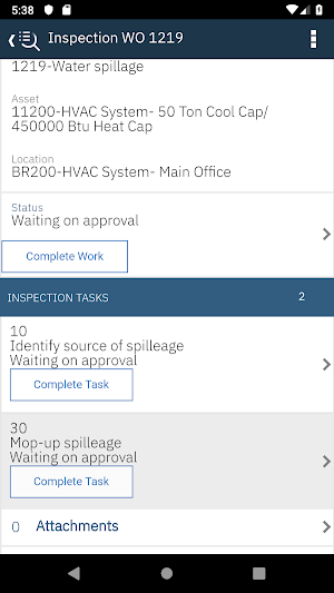 IBM Maximo Inspector Screenshot 1
