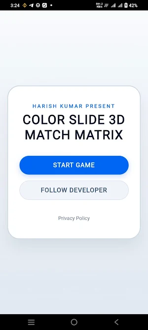 Color Slide 3D: Match Matrix Screenshot 1