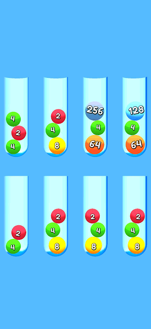Ball Sort 2048 3D Screenshot 3