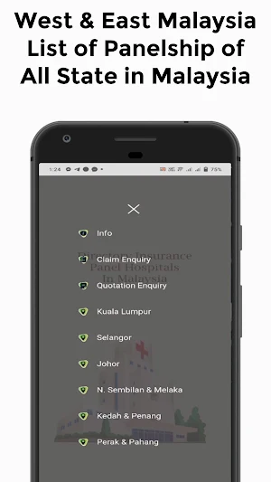 Insurance Panel Hospital Malay Screenshot 1