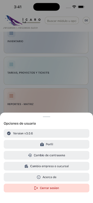 Icarosoft - Admin - ERP - CRM Screenshot 1