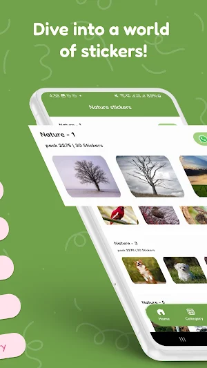 Nature stickers Screenshot 1