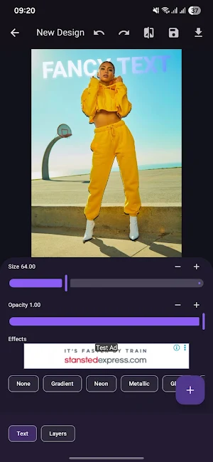 Text Behind Image Screenshot 0