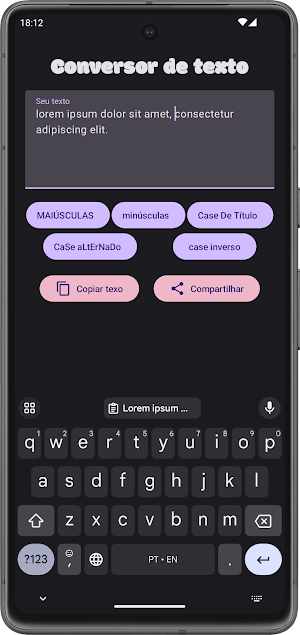 Conversor de texto Screenshot 3