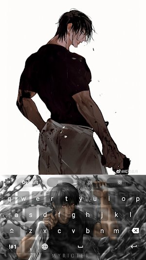 Toji Fushiguro Keyboard Theme Screenshot 2