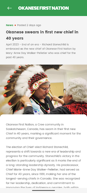 Okanese First Nation Screenshot 2