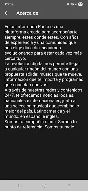 Estas Informado Radio Screenshot 2