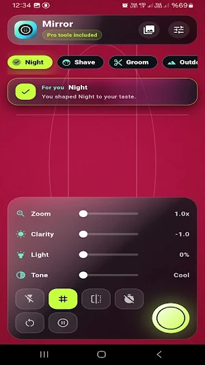 Lume Mirror: Makeup Mirror Screenshot 1
