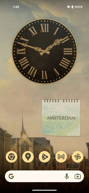 Antique Clock Widget Screenshot 1