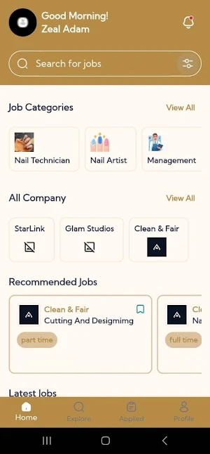 SalonCareer Screenshot 1