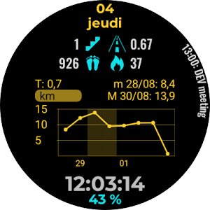 N.o shuffle / WearOS watchface Screenshot 3