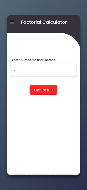 Factorial Calculator Screenshot 1