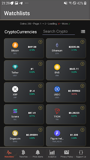 Crypto-Tracker Screenshot 0