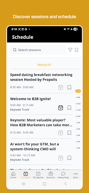 B2B Marketing Events Screenshot 1