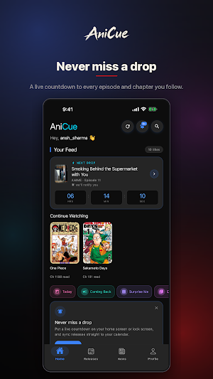 AniCue: Anime & Manga Tracker Screenshot 0