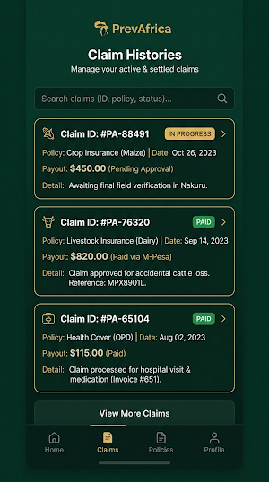 PREVAFRICA Screenshot 2