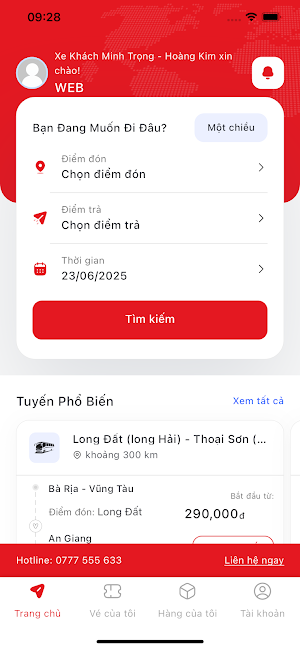 Xe Minh Trọng - Hoàng Kim Screenshot 0