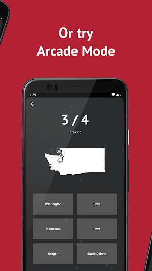 US States Flag and Shape Quiz Screenshot 2