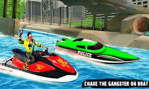Police Jetski Boat Racing Game Top Speed Boat Game Screenshot 0