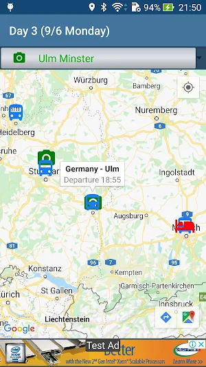 Travel Plan Screenshot 2