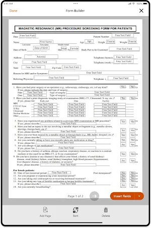 eHealth Patient Consent Screenshot 1