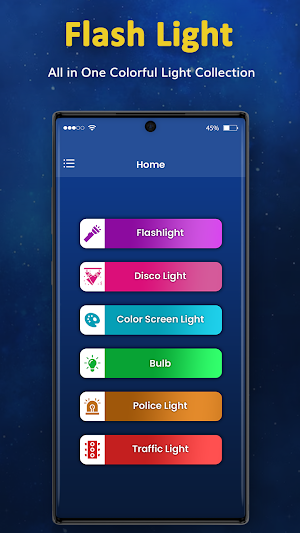 Flashlight : LED Torch light Screenshot 1
