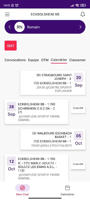 Mon Club Basket Ball Screenshot 2