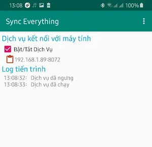 Đồng bộ điện thoại với máy tính Screenshot 2