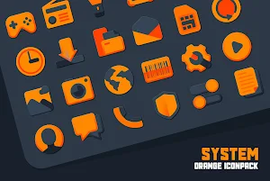 Atom Orange IconPack Screenshot 0