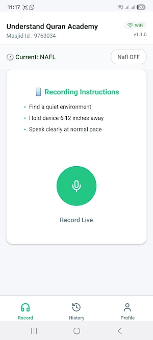 Salah Recorder Screenshot 2