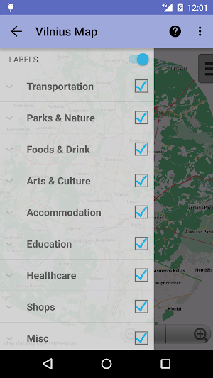 Vilnius Offline City Map Screenshot 1