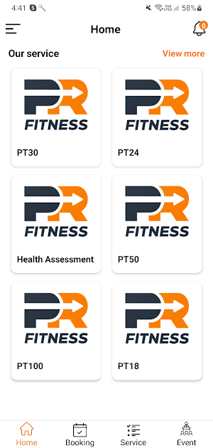 PR Fitness Screenshot 1