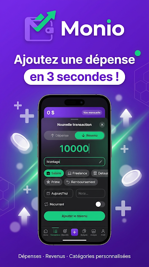 Monio: Budget & Dépenses Screenshot 2