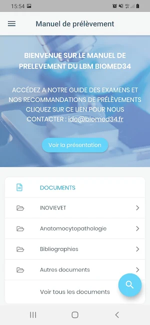 LBM BIOMED34 - Catalogue des examens Screenshot 0