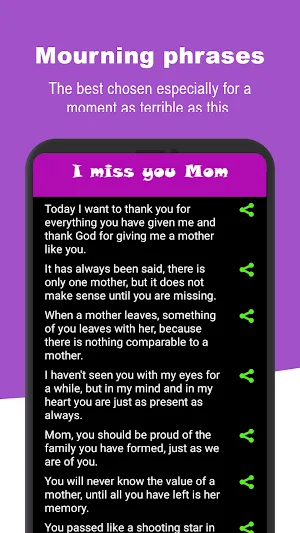 I miss you mom - Mourning Screenshot 1