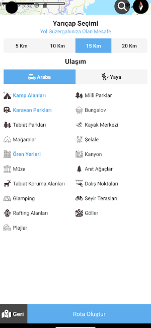Doğadakiler Rota Plan Screenshot 3