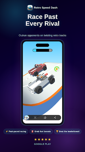 Retro Speed Dash: Arcade Racer Screenshot 1