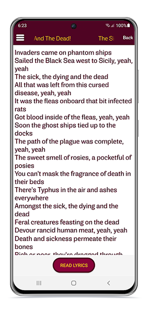 Megadeth Lyrics & Wallpapers Screenshot 3