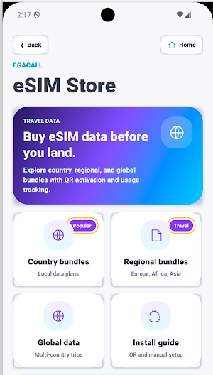 EgaCall: Phone Number & eSIM Screenshot 3