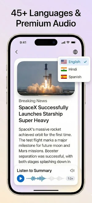 Local News Reader - ShortCuts Screenshot 2