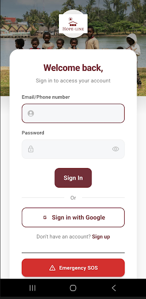 Caritas Hopeline App Screenshot 0