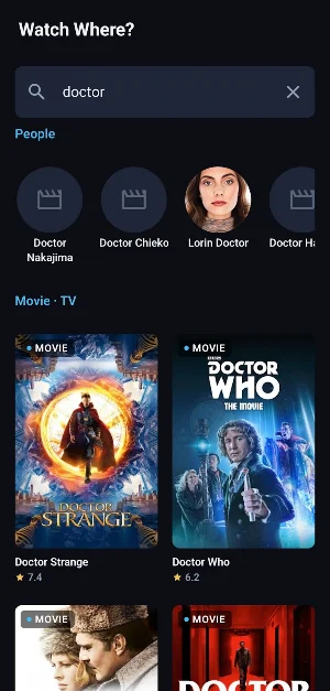 Watch Where? Streaming Finder Screenshot 1